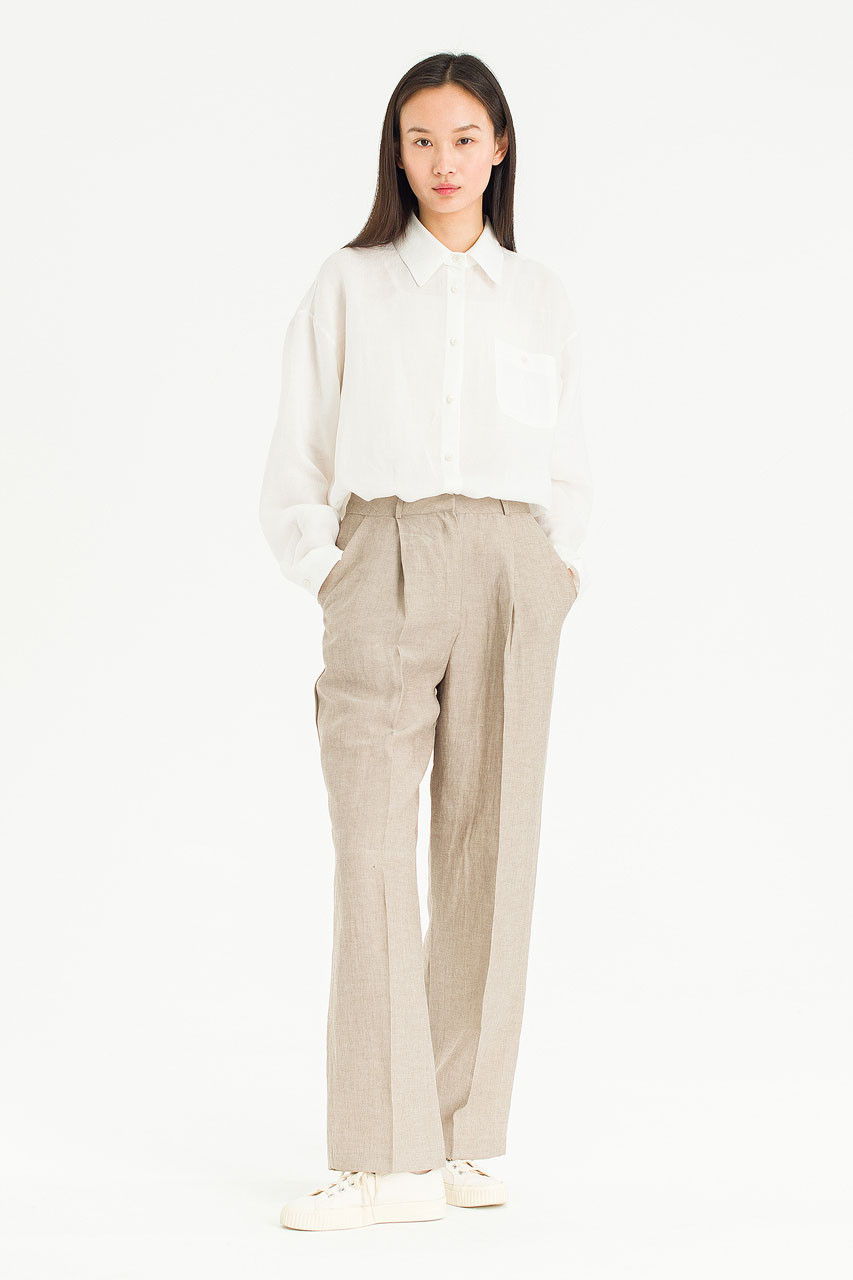 Sonia Linen Trousers, Mocha