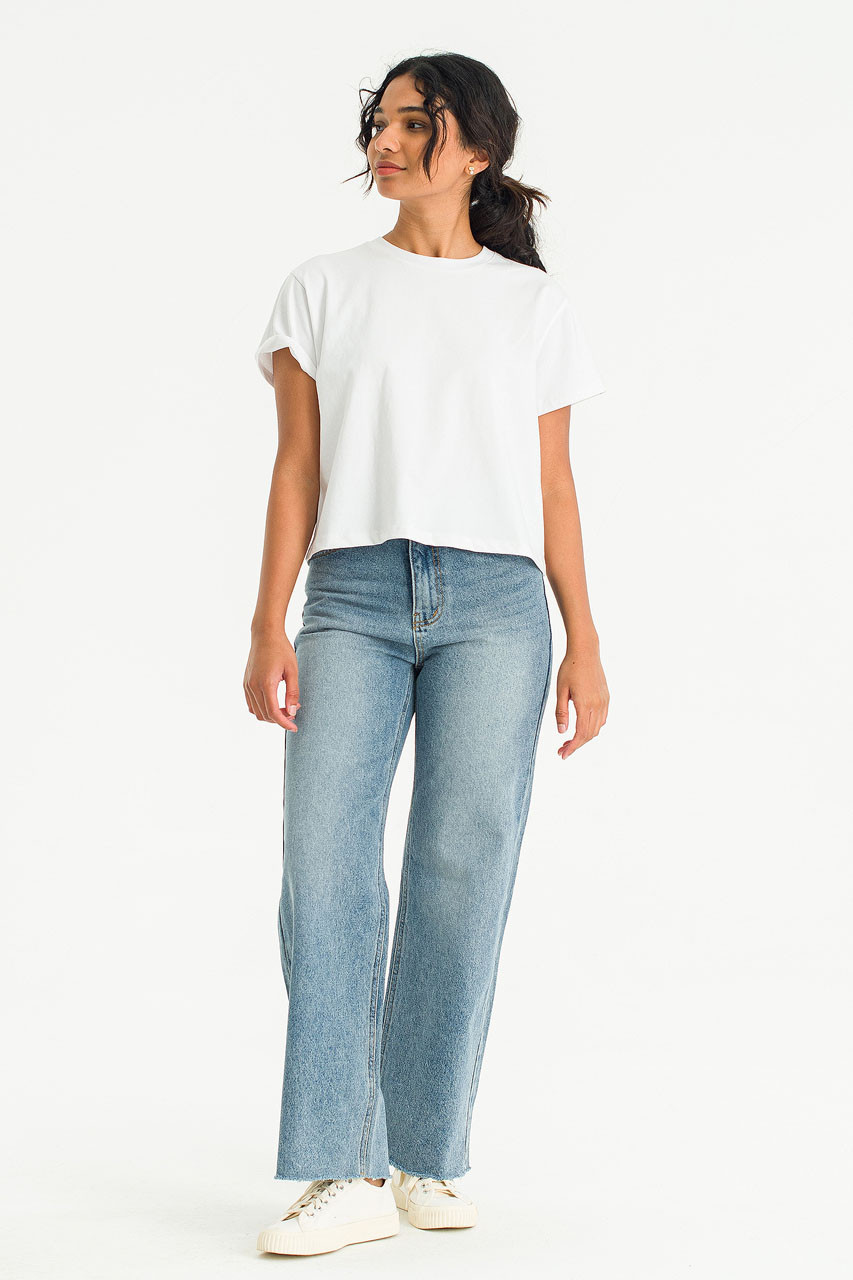 Demian Straight Jean, Mid Blue