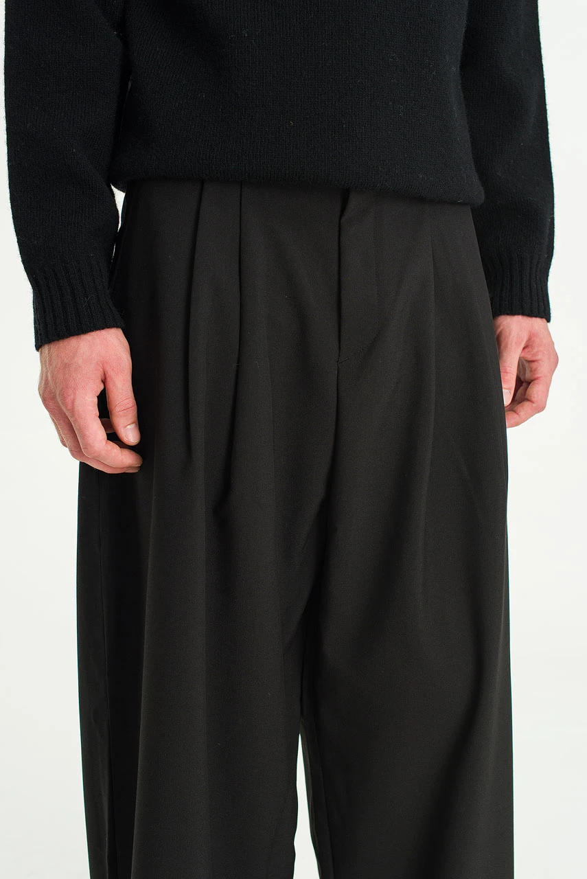 Menswear | Suit Balloon Pants, Black