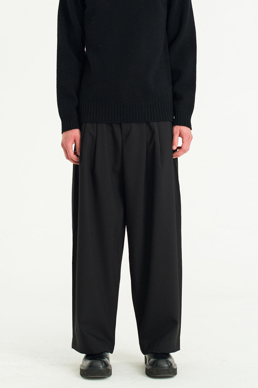Menswear | Suit Balloon Pants, Black
