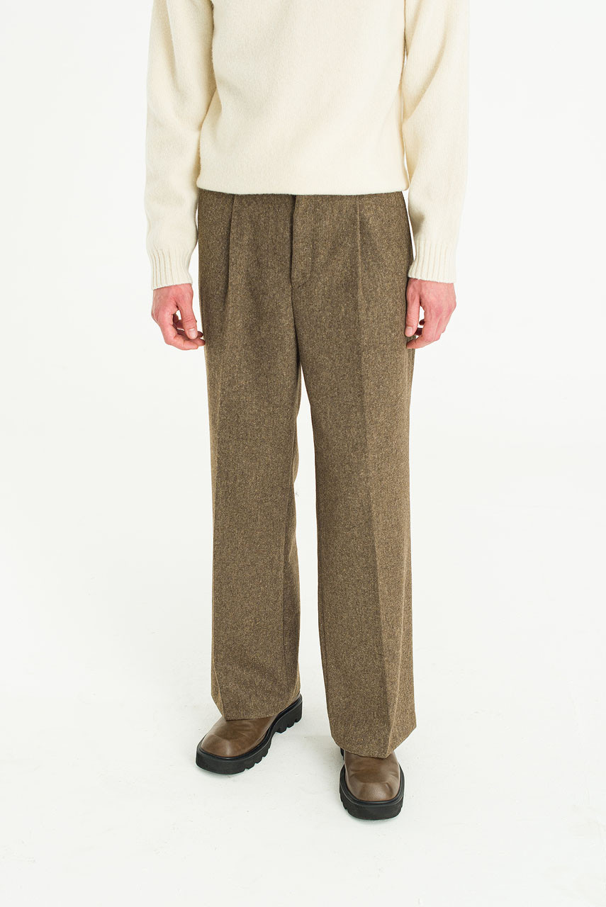 Menswear | Wide-Cut Volk Trousers, Hazel