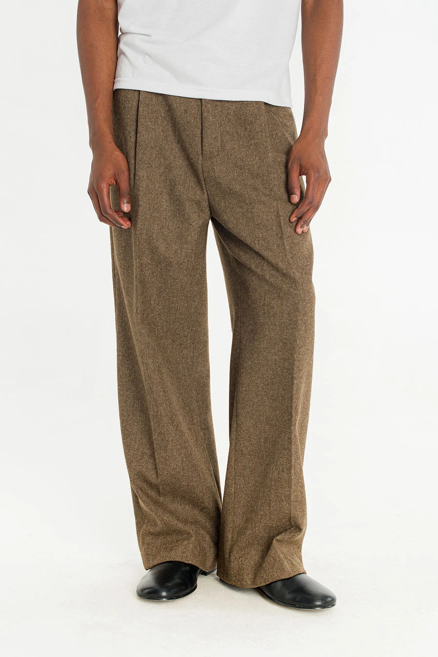 Menswear | Wide-Cut Volk Trousers, Hazel