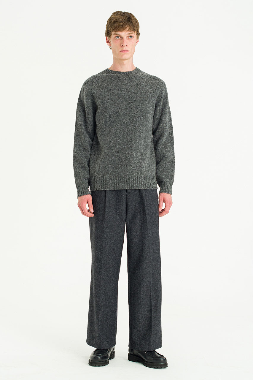 Menswear | Wide-Cut Volk Trousers, Charcoal