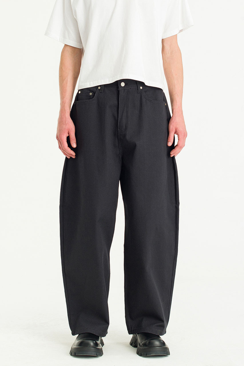 Menswear | Twill Tobi Pants, Black 