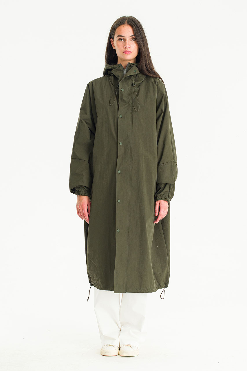 Oversized Parka Coat, Khaki