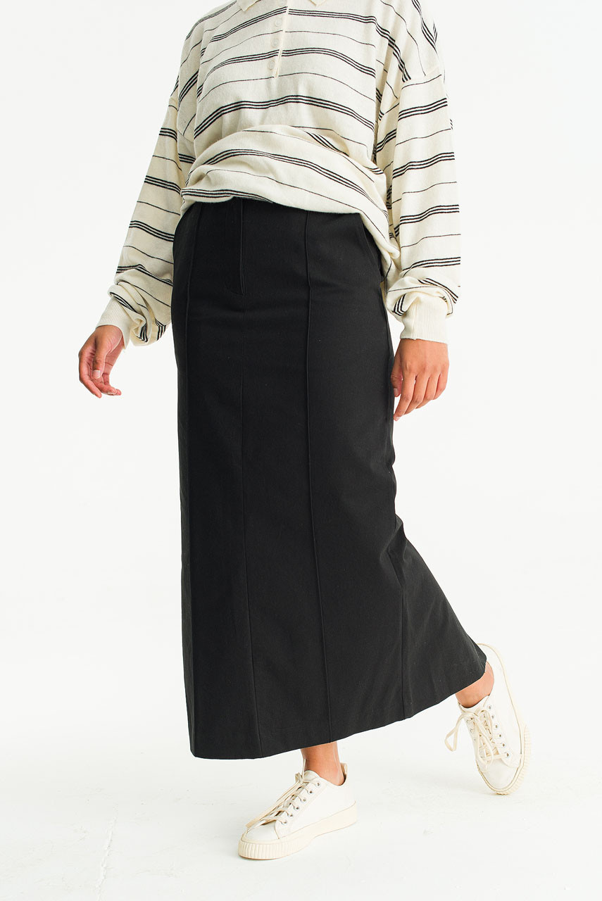 Vov Pintuck Skirt, Black