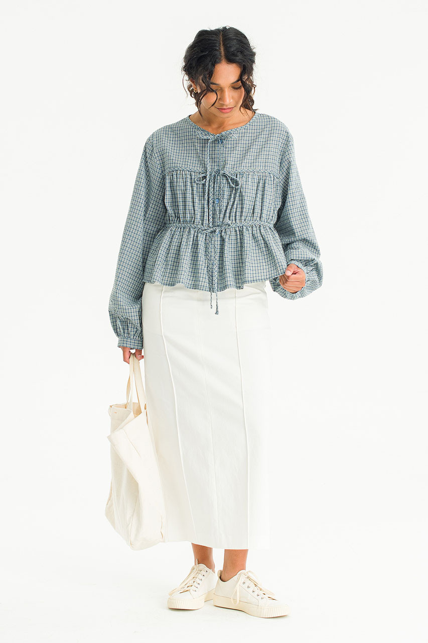 Vov Pintuck Skirt, White