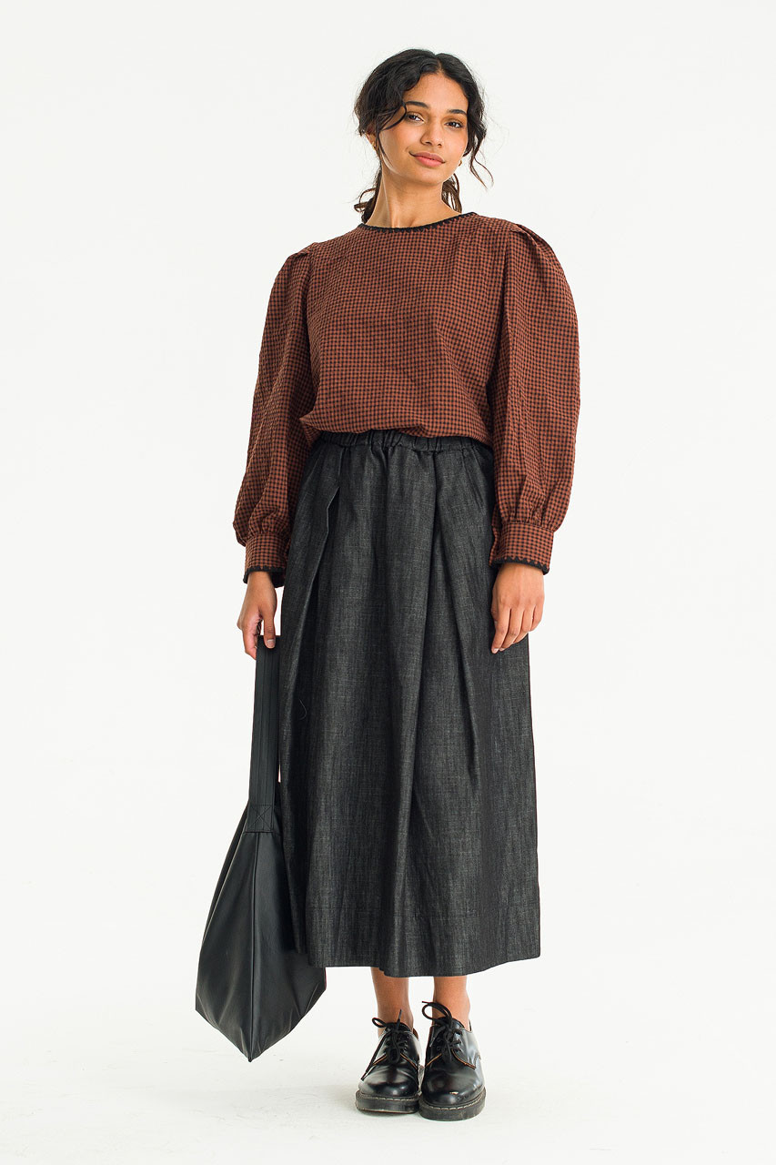 Yoko Waist String Skirt, Black