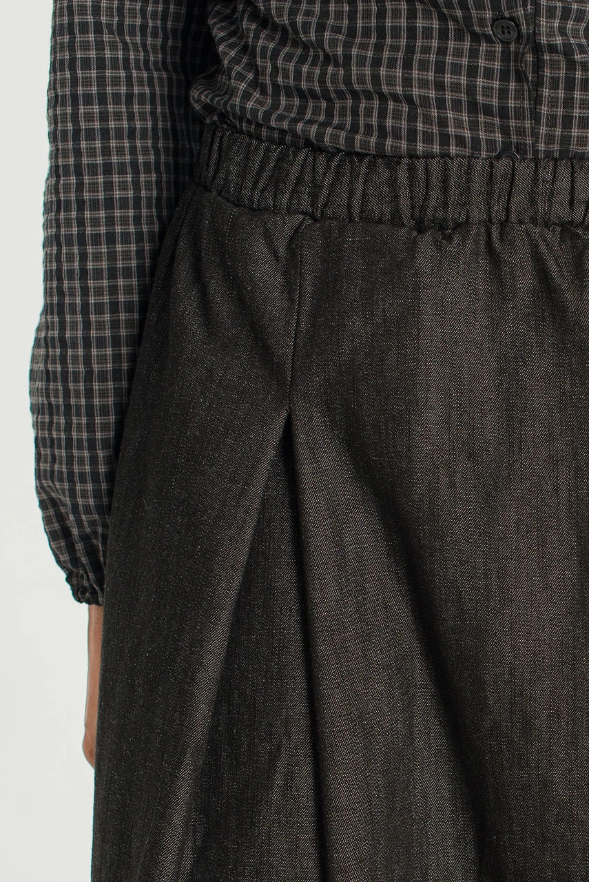 Yoko Waist String Skirt, Black