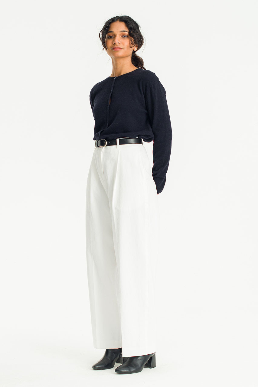 Haim Cotton Pleated Pants, White