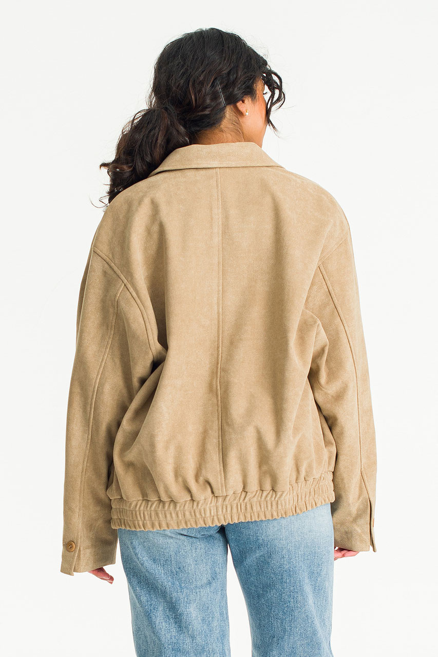 Sofia Suedette Blouson, Beige