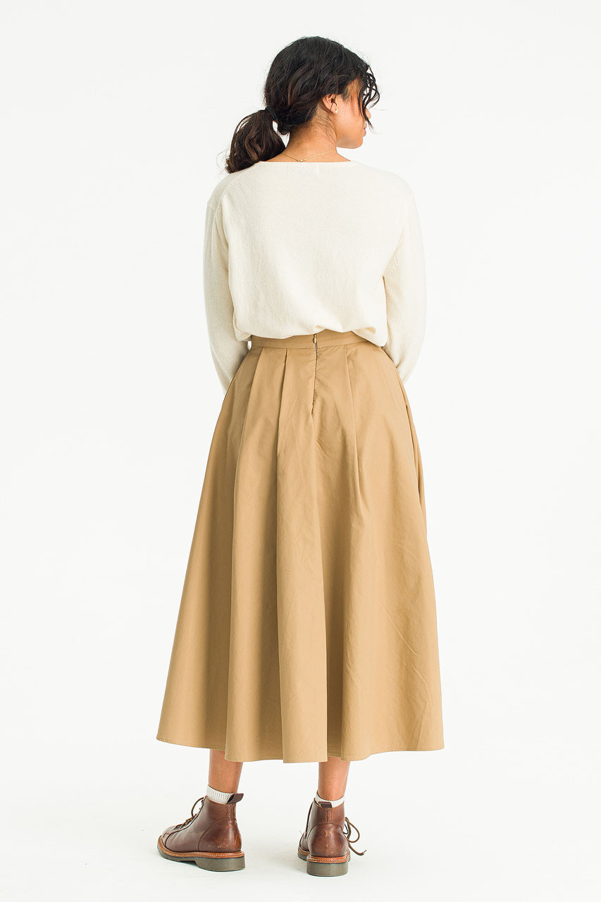 Camila Long Skirt, Beige