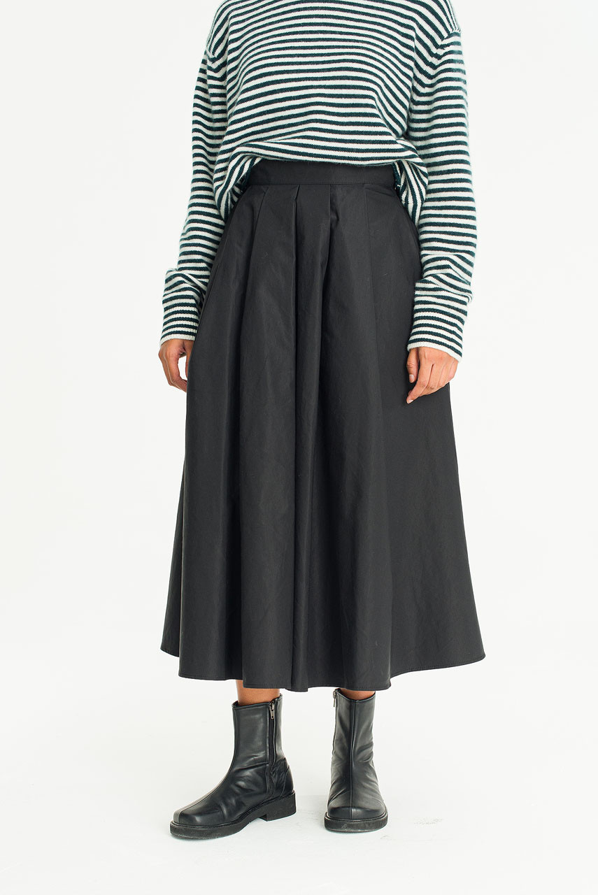 Camila Long Skirt, Black