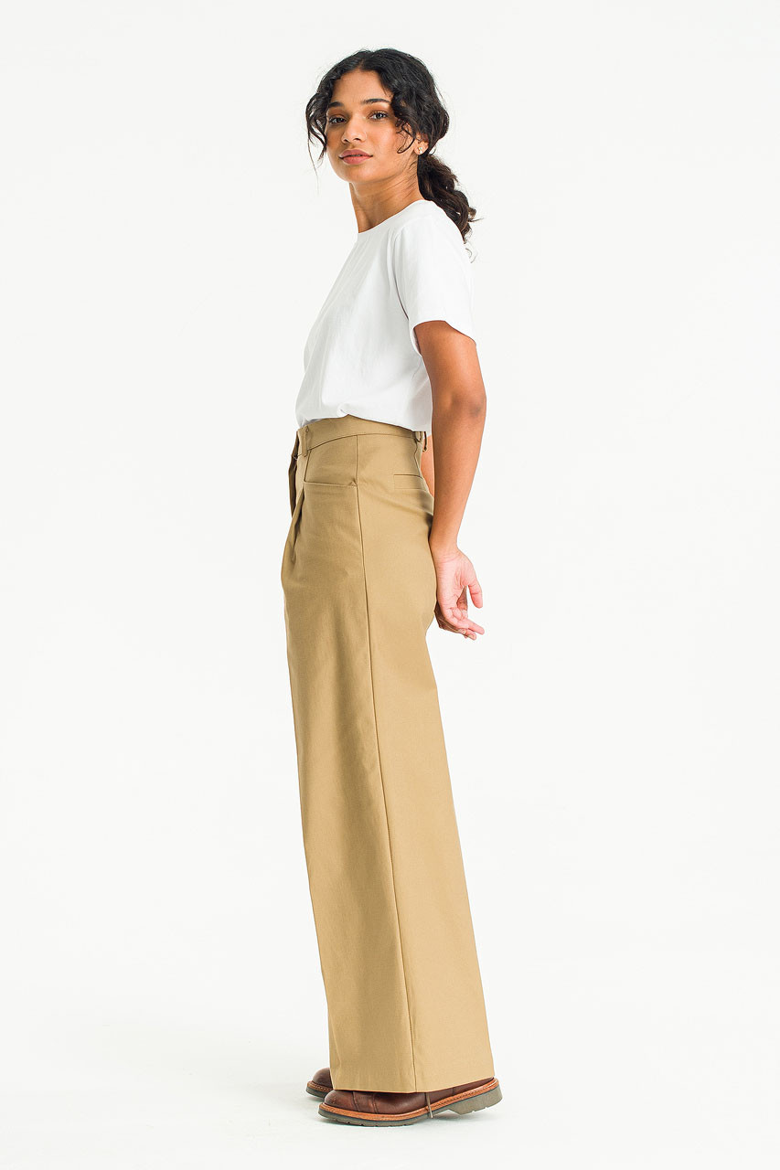 Camila Cotton Chino, Beige