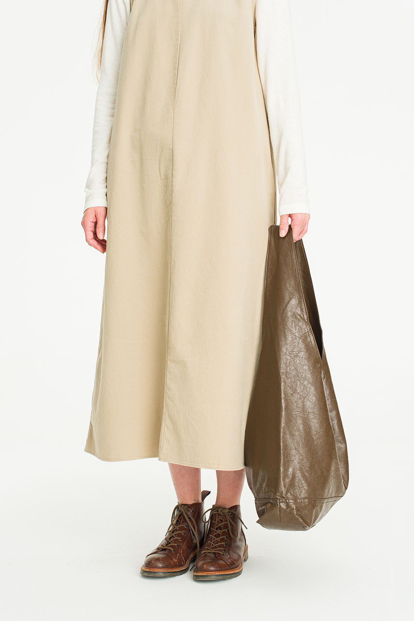 Ribbon Detail Hobo Bag, Khaki Brown