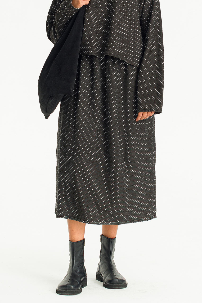 Kiko Dotty Balloon Skirt, Black