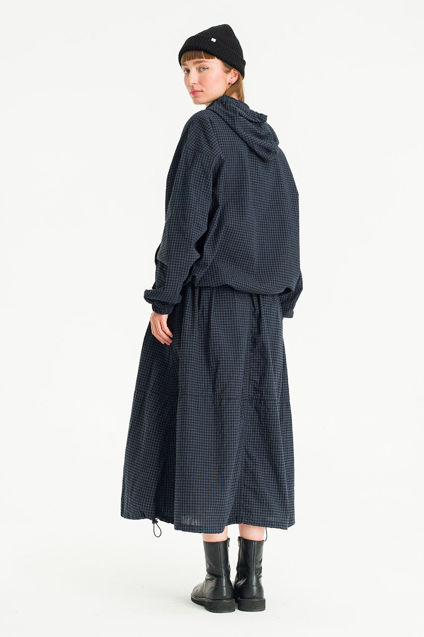 Kona Balloon Skirt, Black Gingham
