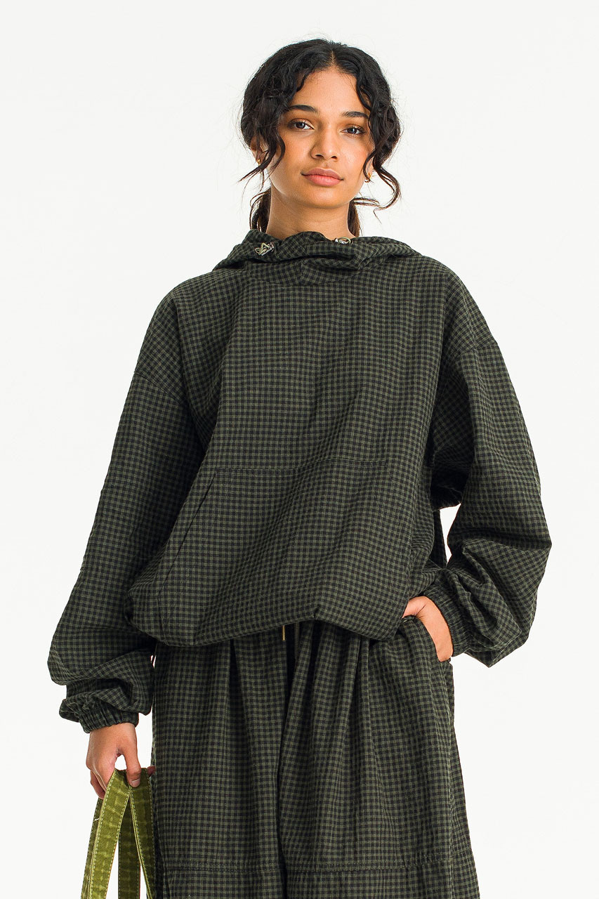 Kona Anorak, Khaki Gingham