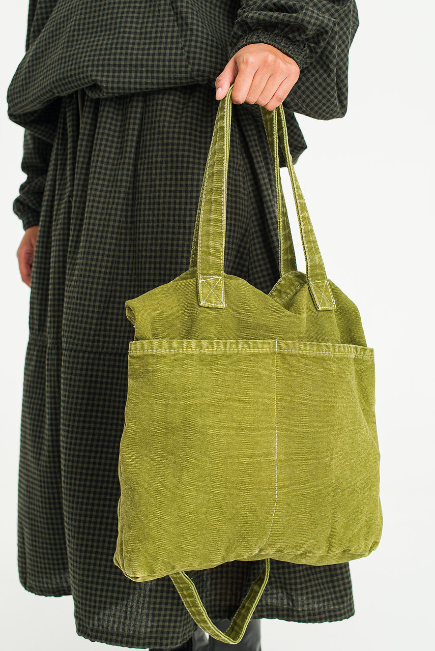 Pigment Tote, Pea Green
