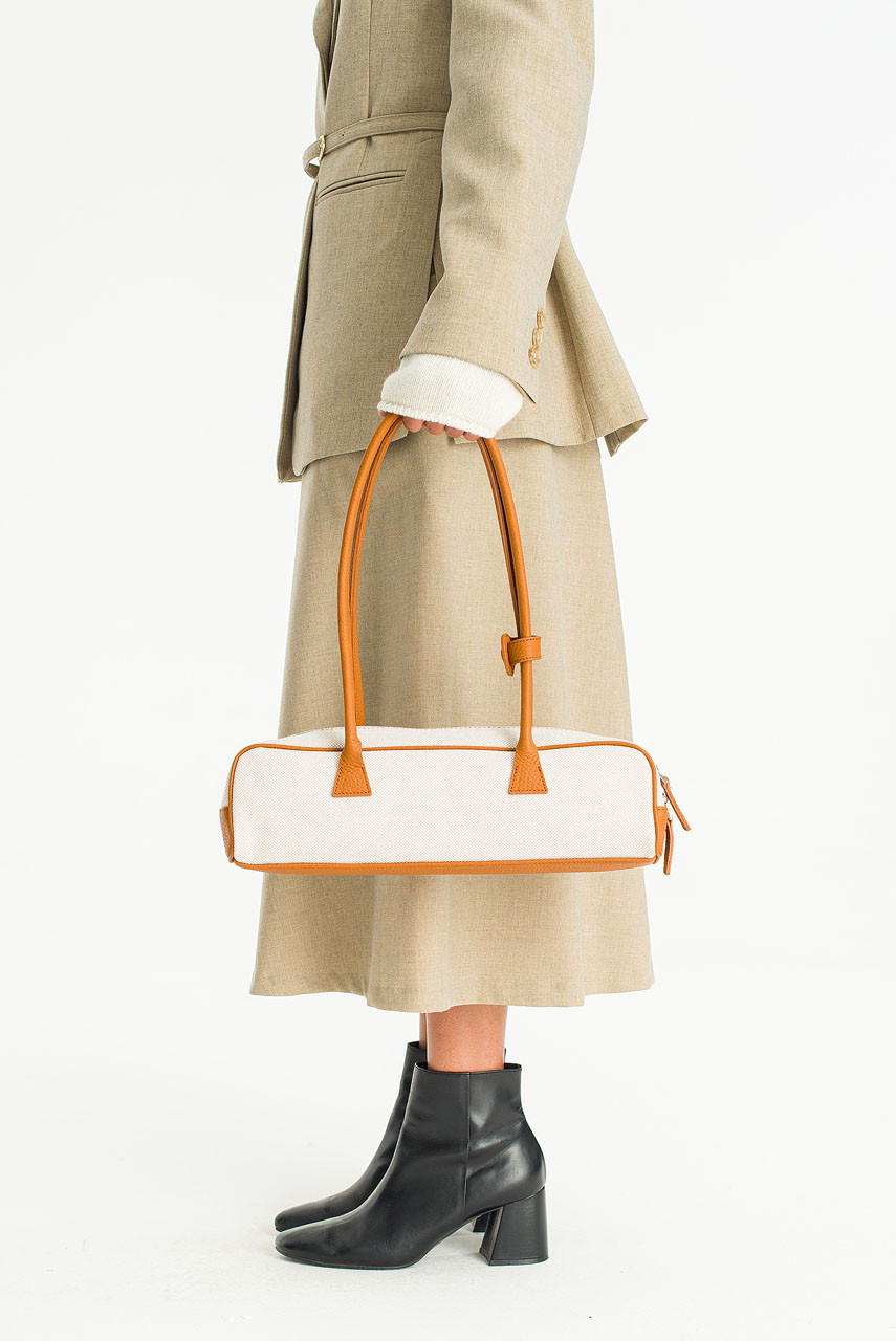 Combi Colour Baguette Bag, Tan