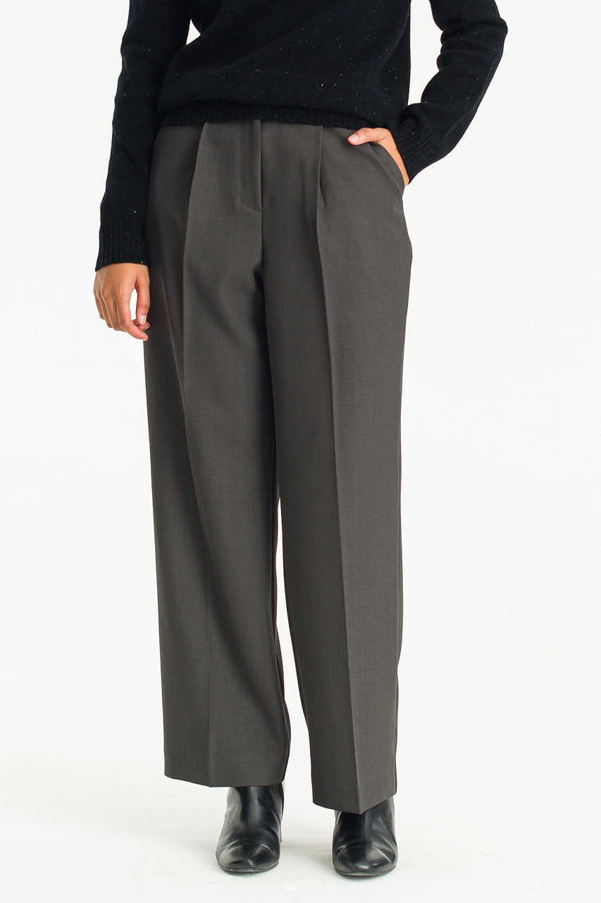 Moe Simple Trousers, Charcoal