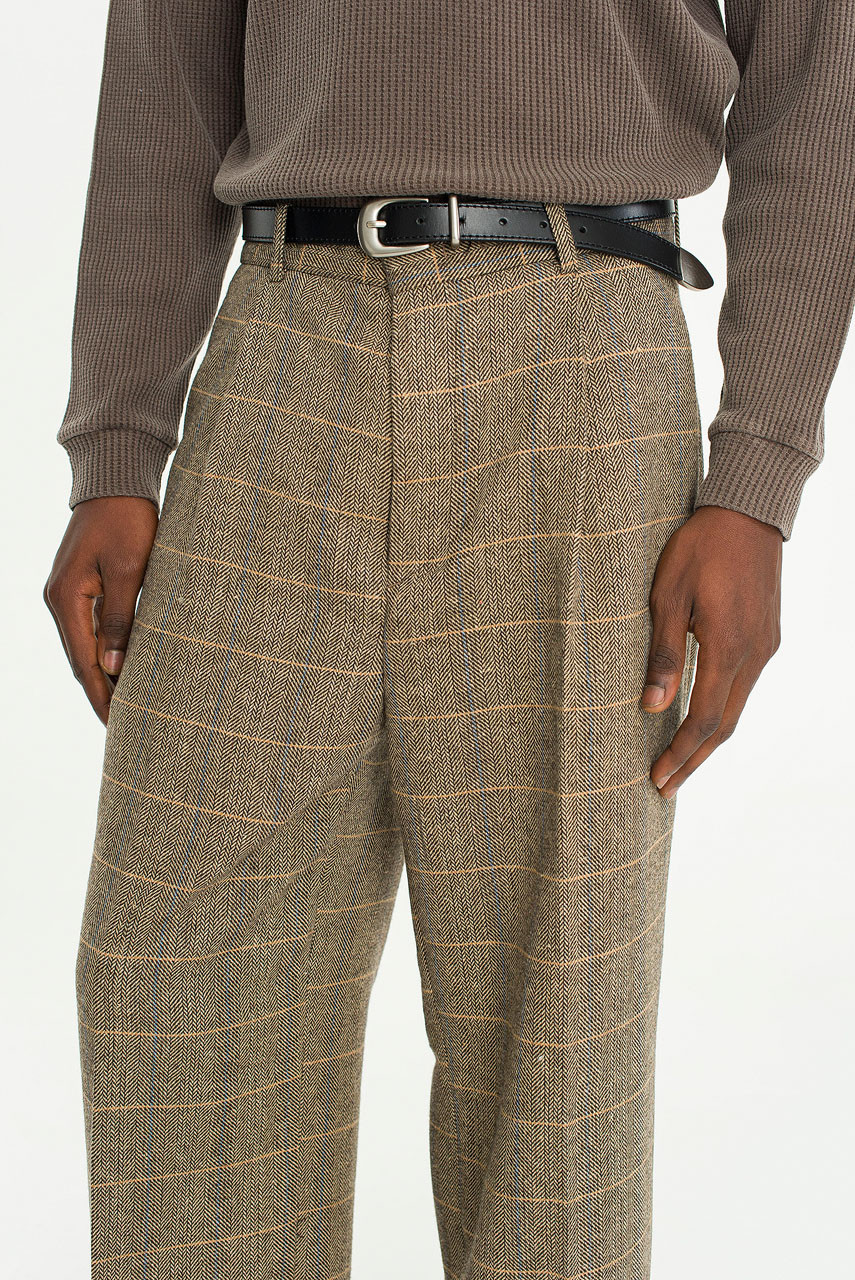 Menswear | Crosshatch Trousers, Beige