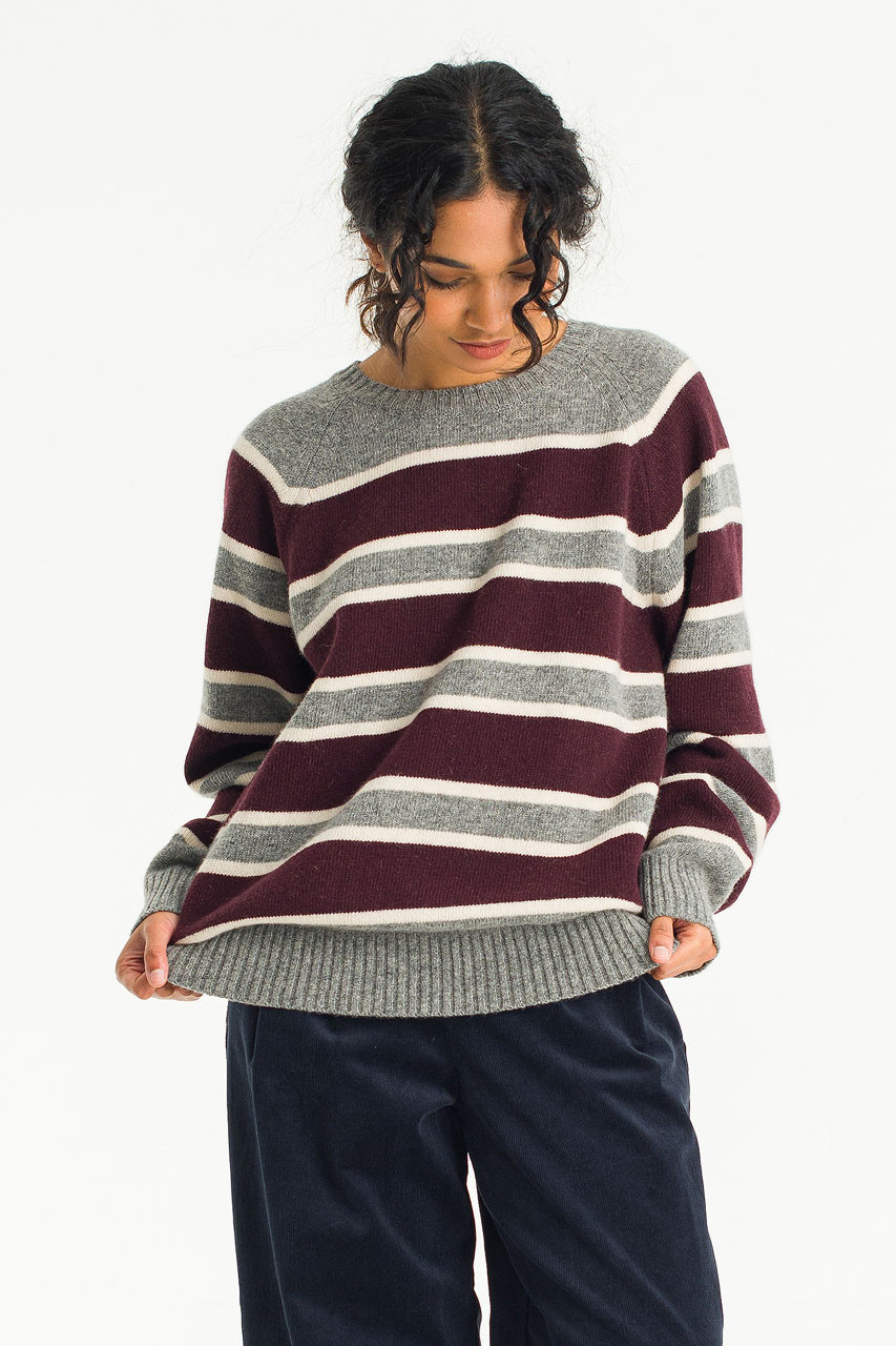 Aka Stripe Jumper, Grey