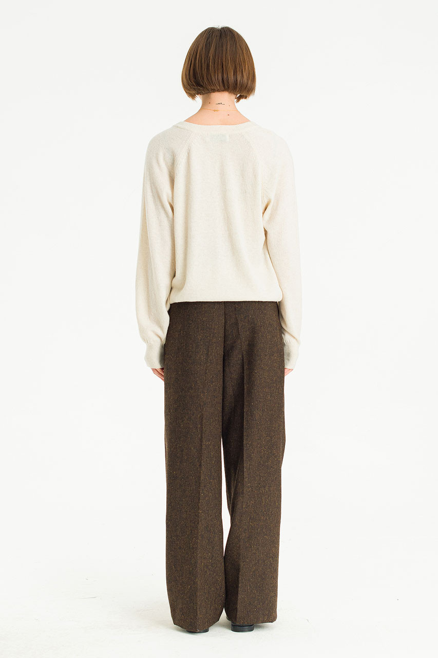 Wide-Cut Volk Trousers, Chestnut