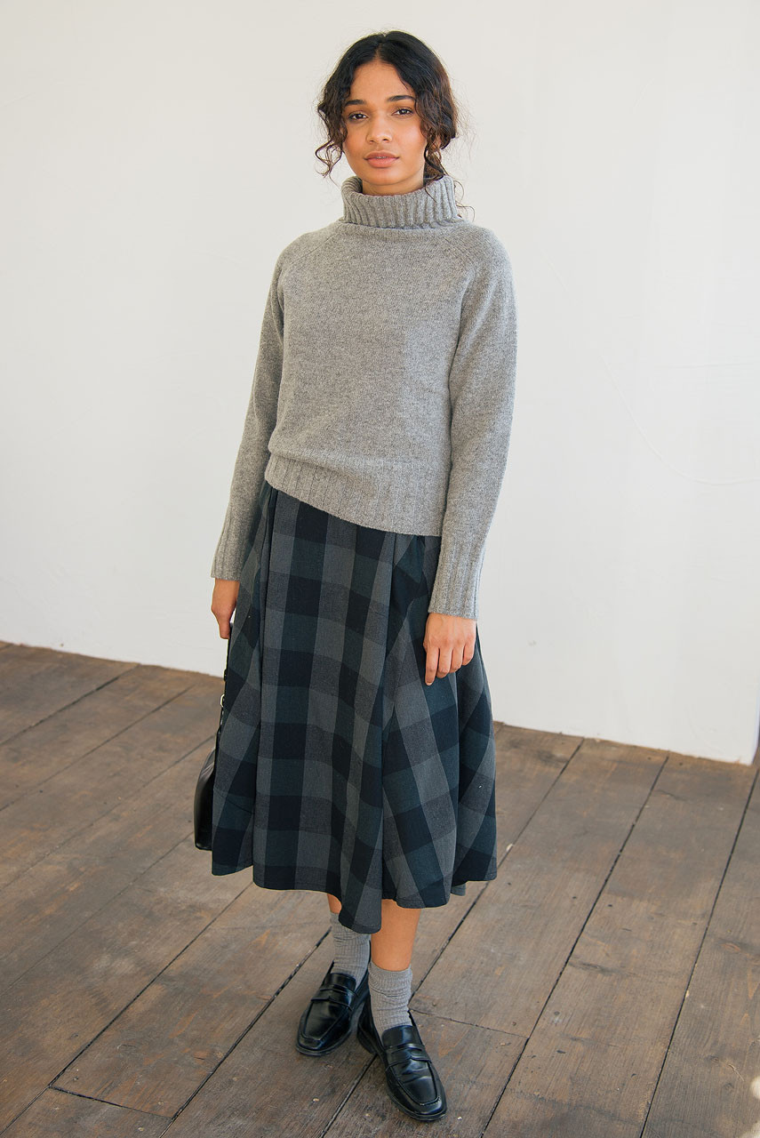 Simple Roll Neck Jumper, Grey