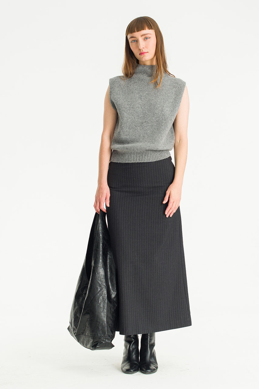 Mio Turtle Neck Vest, Grey