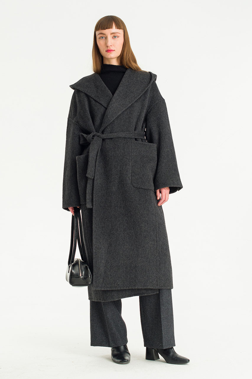 Chiyo Soft Seamless Robe, Charcoal