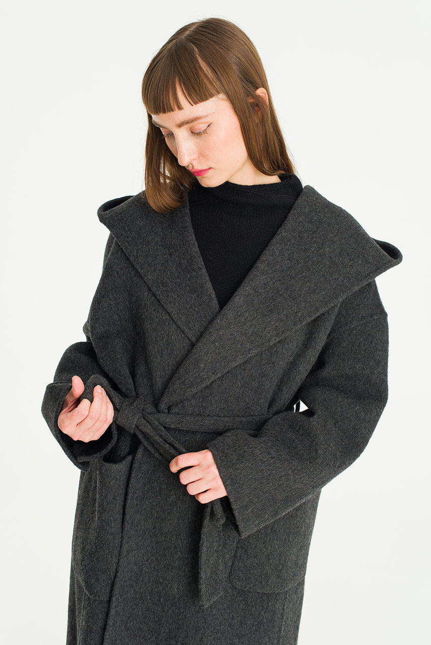Chiyo Soft Seamless Robe, Charcoal