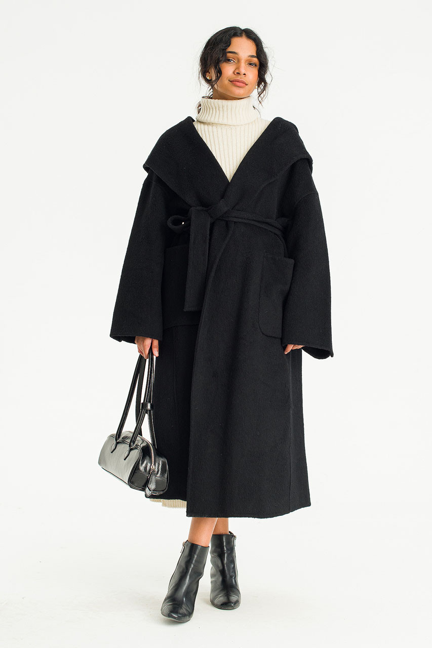 Chiyo Soft Seamless Robe, Black