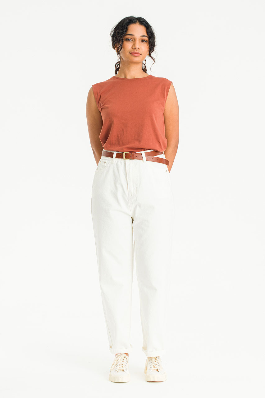 Takako White Jean, White