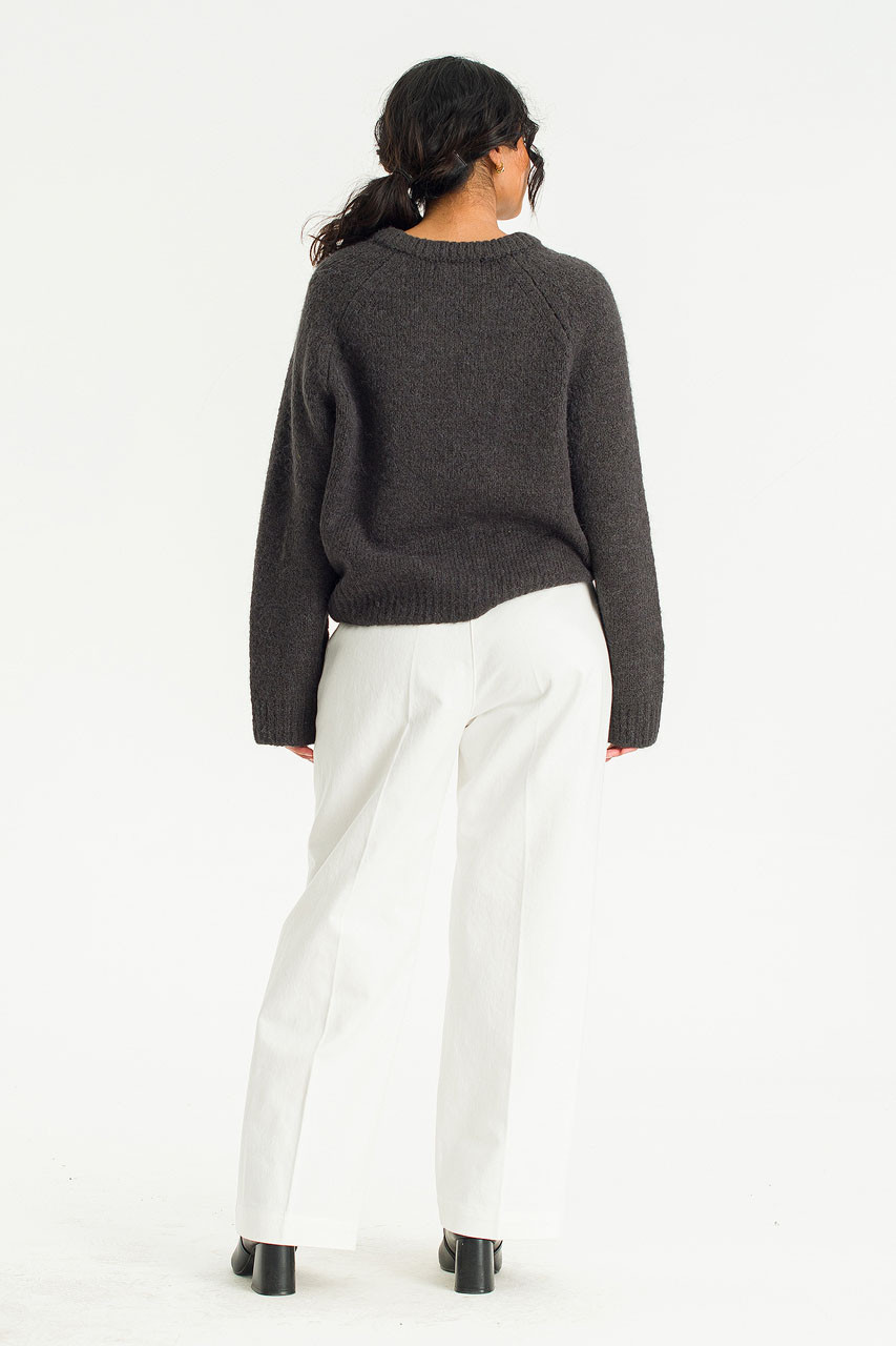 Elise Cotton Chino, Ivory