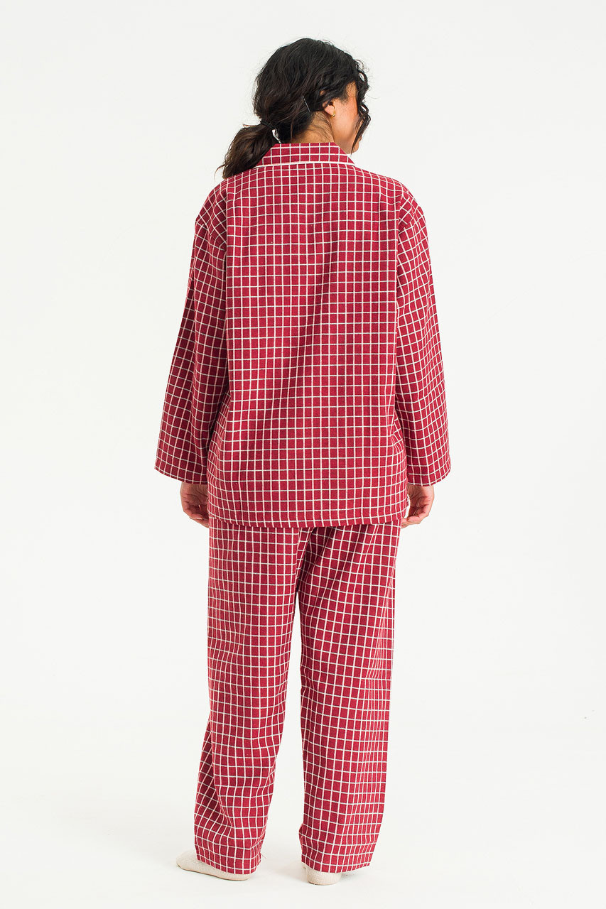 Hiro Check Pyjamas, Red
