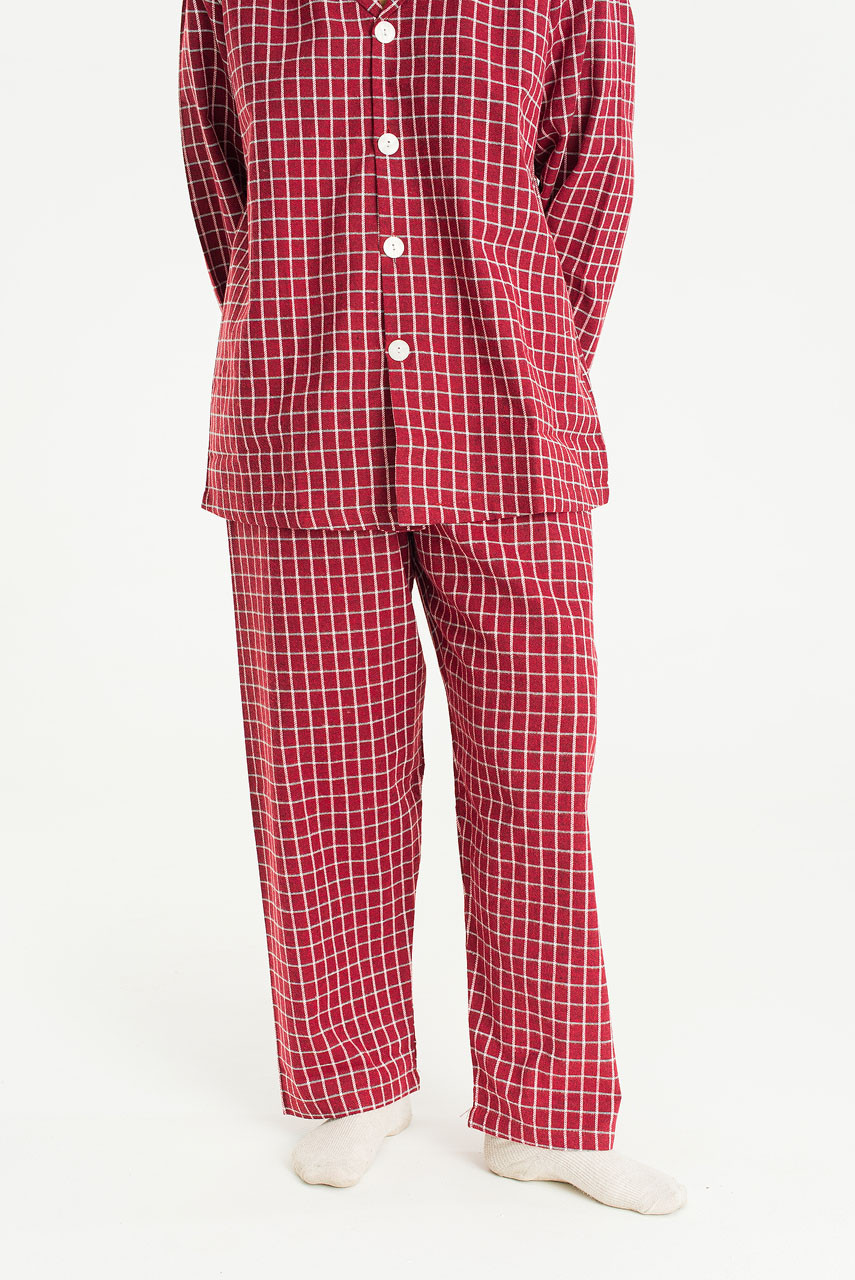 Hiro Check Pyjamas, Red