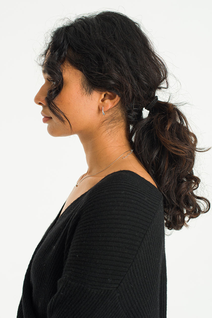 Petite Droplet Earrings, Silver