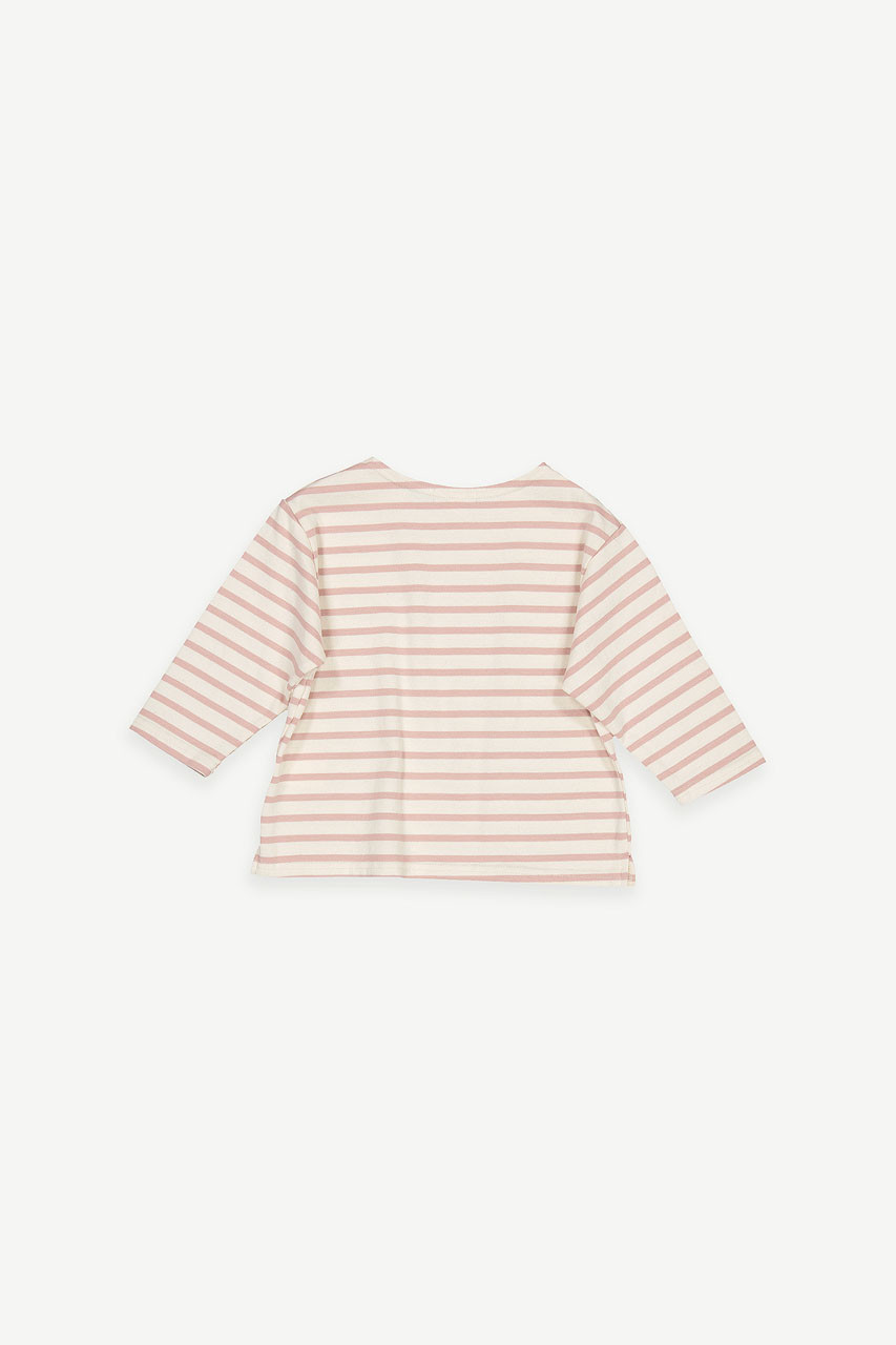 Mini Olive | Pastel Stripe Tee, Pink