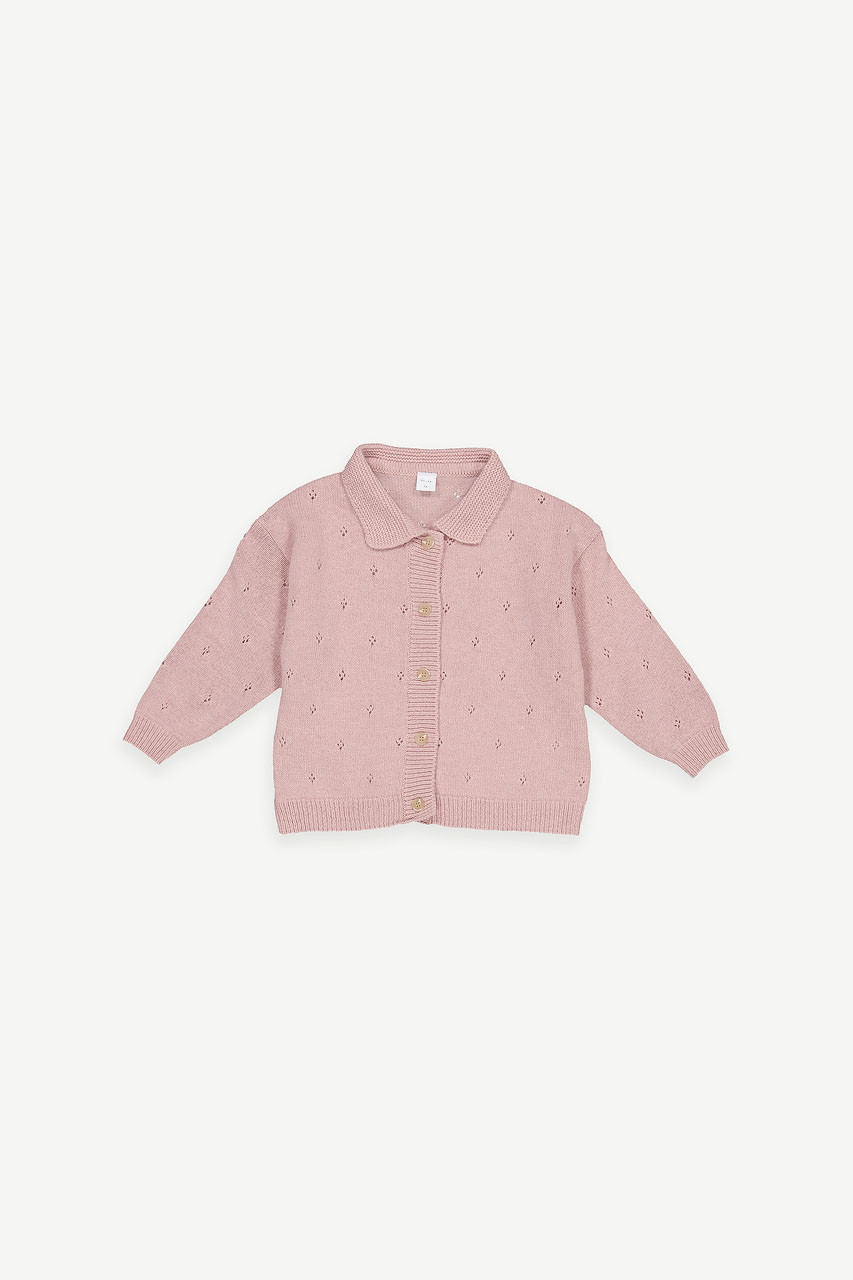 Mini Olive | Juliet Collar Cardigan, Pink