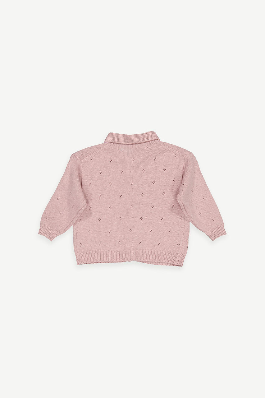 Mini Olive | Juliet Collar Cardigan, Pink