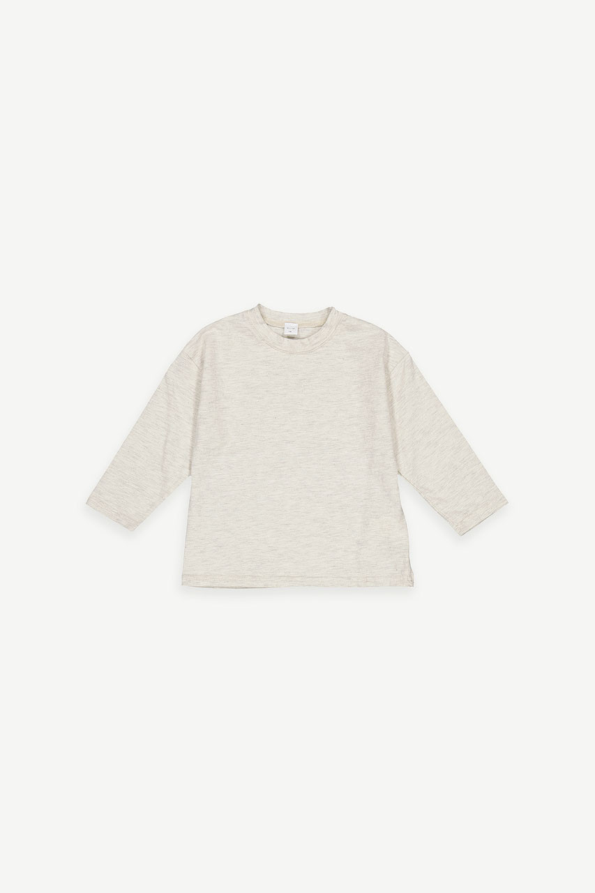 Mini Olive | Sakura Long Sleeve Tee, Oat