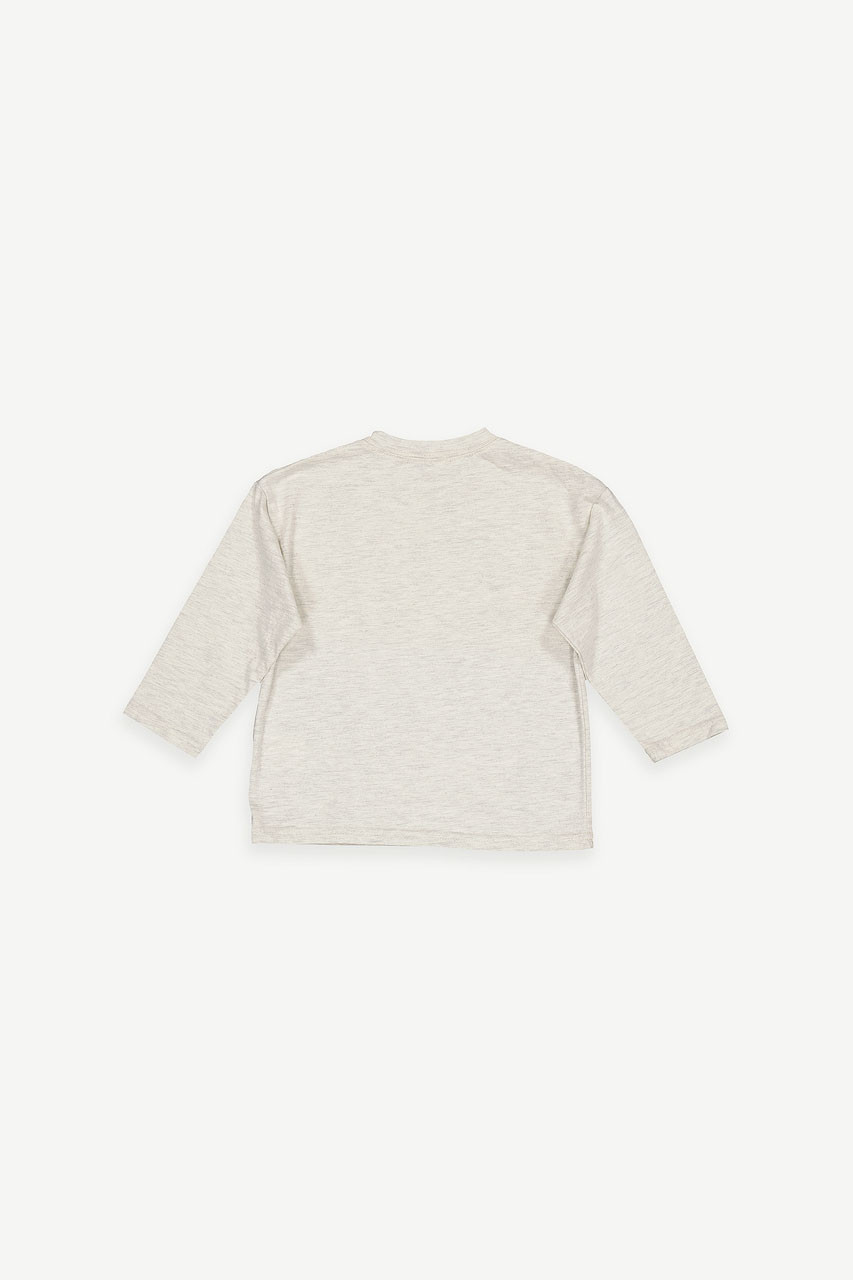 Mini Olive | Sakura Long Sleeve Tee, Oat