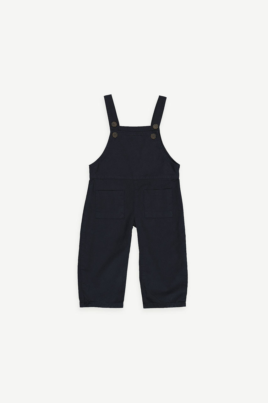 Mini Olive | Cotton Dungaree, Navy