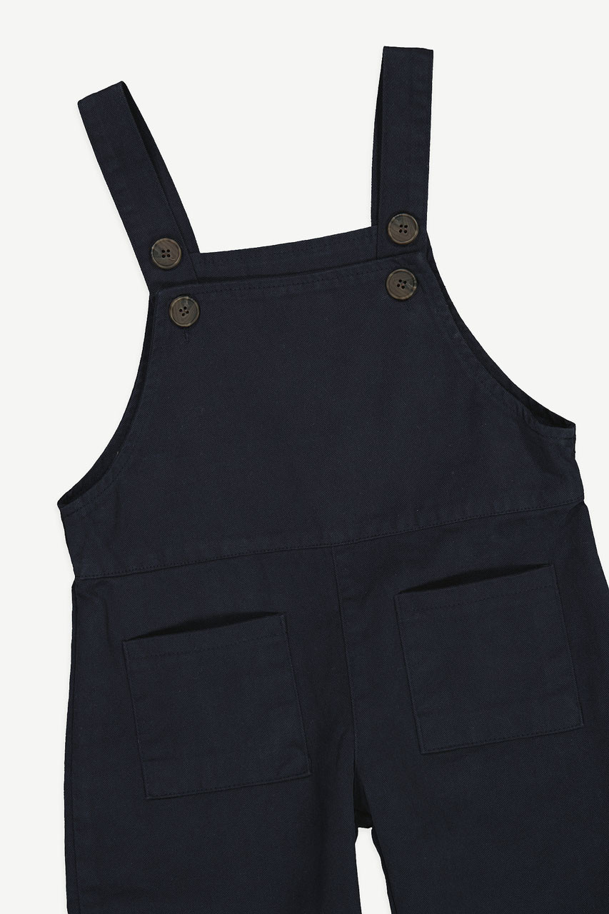 Mini Olive | Cotton Dungaree, Navy