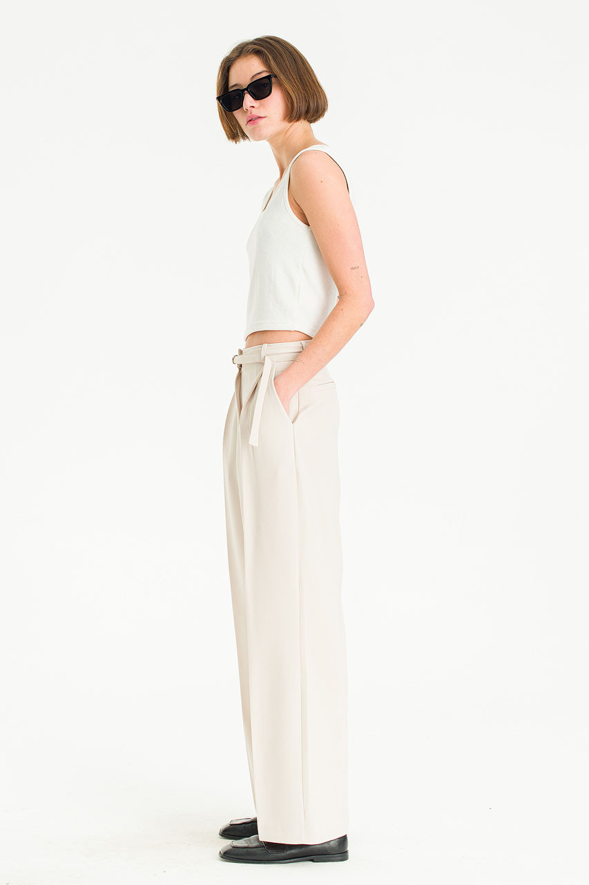 Mei Pintuck Trousers, Cream