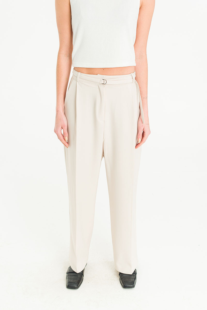 Mei Pintuck Trousers, Cream