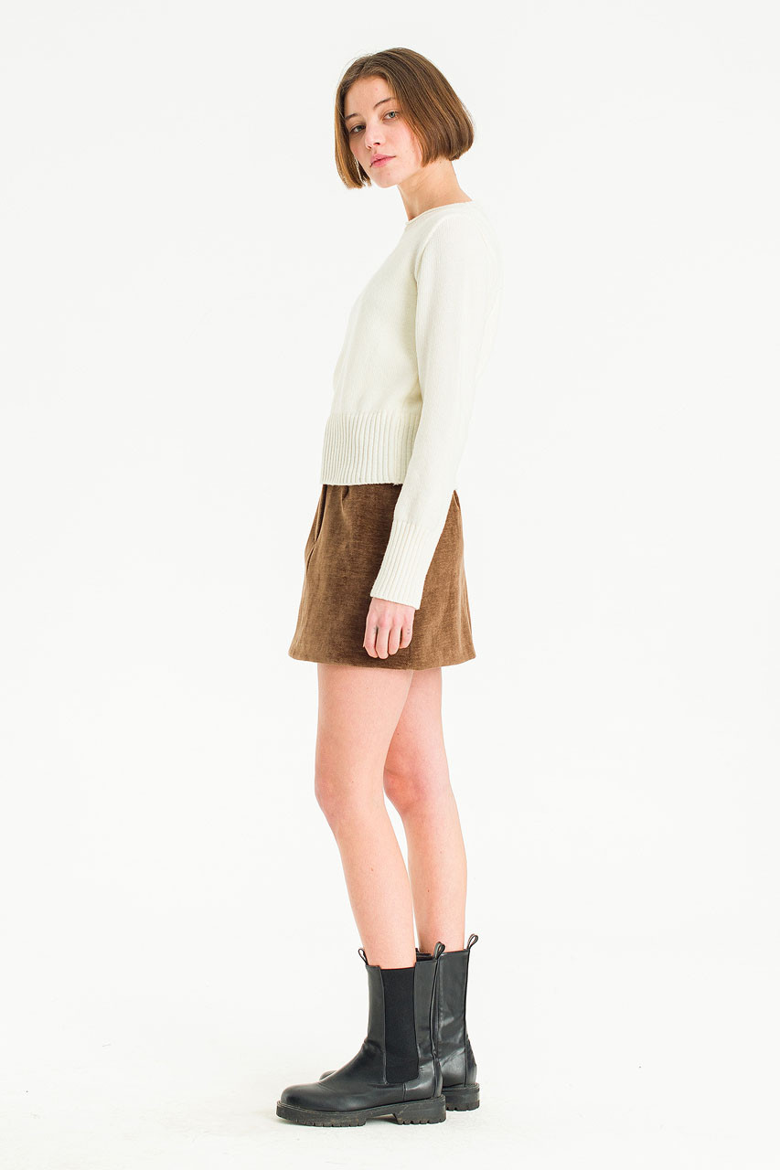 Hina Boat Neck Jumper, Ivory