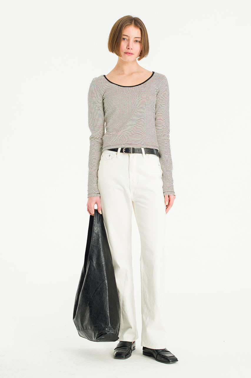 Mizuki White Denim Jean, White