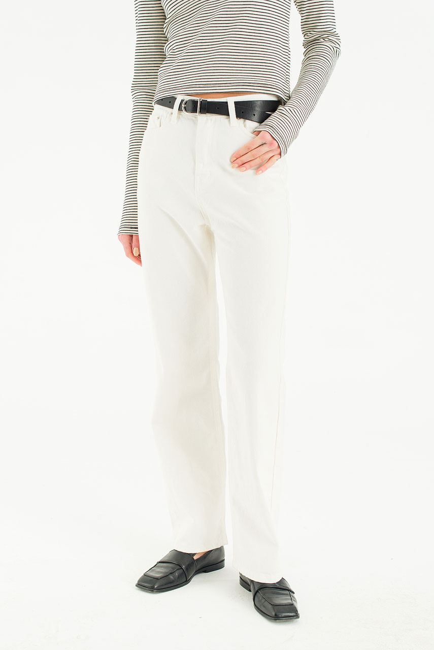 Mizuki White Denim Jean, White